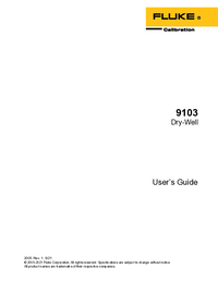 Thumbnail of document Manual - 9103 / 9140 Dry-Well Calibrators & Dry Block Calibrators